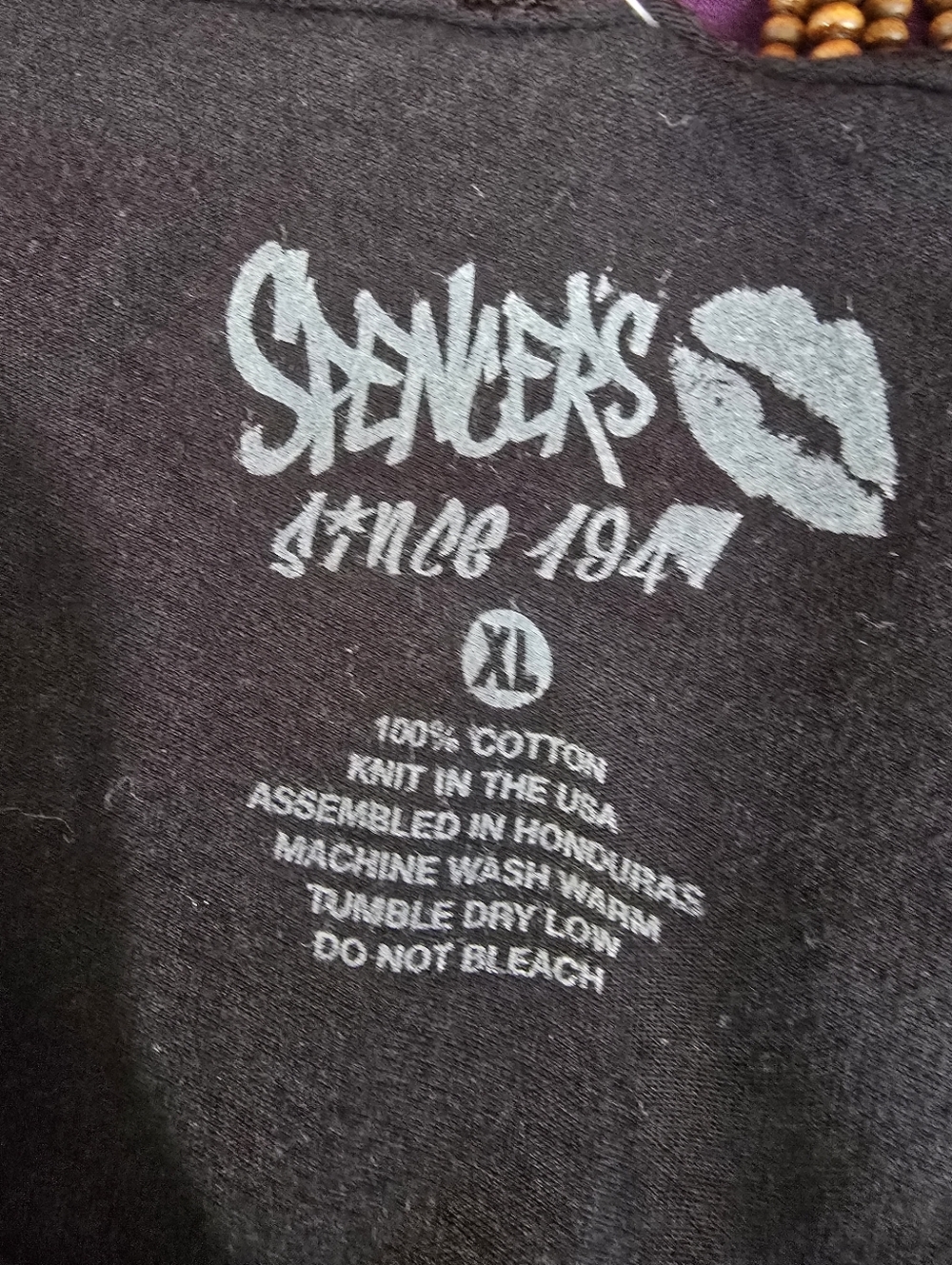 Spencer's Black Fringe Tank Top with Neon Yellow Pink Blue Text (NWT) - Picture 5 of 7